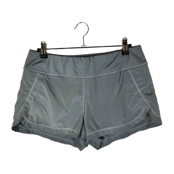 Athleta Pulse Blue Gray Athletic Running Shorts S - Picture 1 of 4